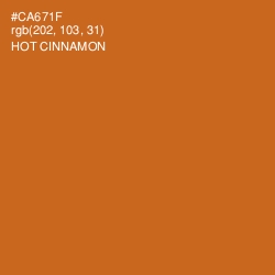 #CA671F - Hot Cinnamon Color Image